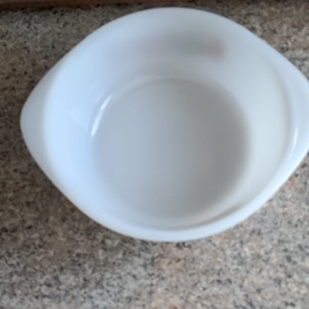 Vintage Jeannette Glass RARE Glasbake Vegetable Medley Casserole Dish 1 Quart